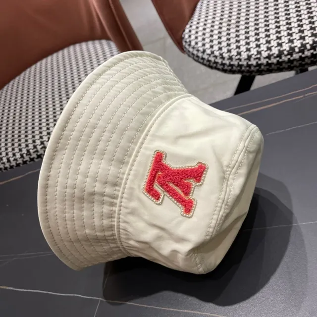Louis Vuitton Beige Quilted Crown Monogrammed Inner Band Bucket Hat 13