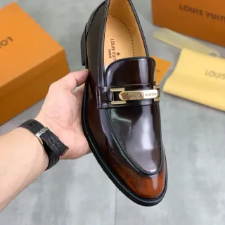 Louis Vuitton Bit Loafer 双色抛光皮革乐福鞋