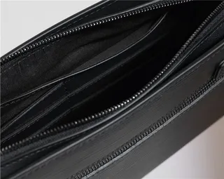 Louis Vuitton কালো Epi চামড়া উলকিযুক্ত Monogram হাতের কব্জির থলি 3