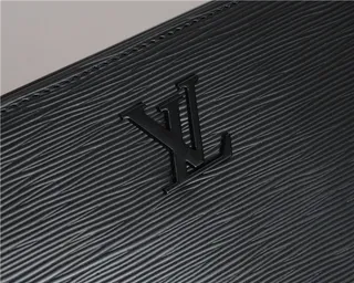 Louis Vuitton কালো Epi চামড়া উলকিযুক্ত Monogram হাতের কব্জির থলি 6