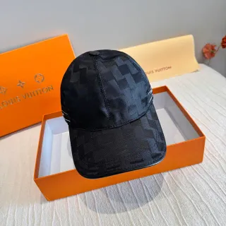 Louis Vuitton Black Geometric Jacquard Baseball Cap