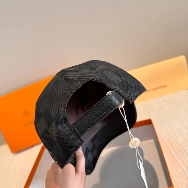 Louis Vuitton Black Geometric Jacquard Baseball Cap 3