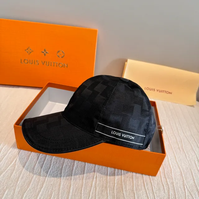 Louis Vuitton Black Geometric Jacquard Baseball Cap 9