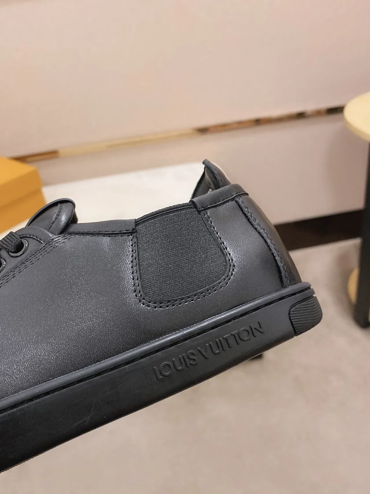 Louis Vuitton Black Leather Lifestyle Sneaker 5
