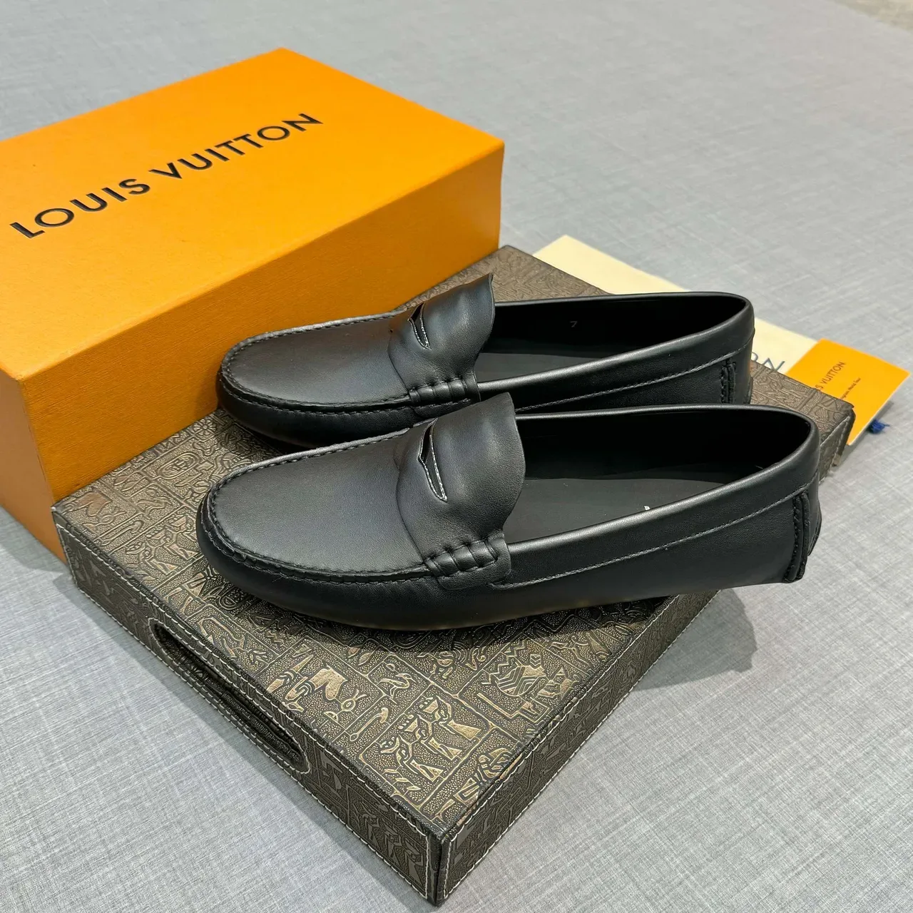 Louis Vuitton Black Leather Penny Loafer 2