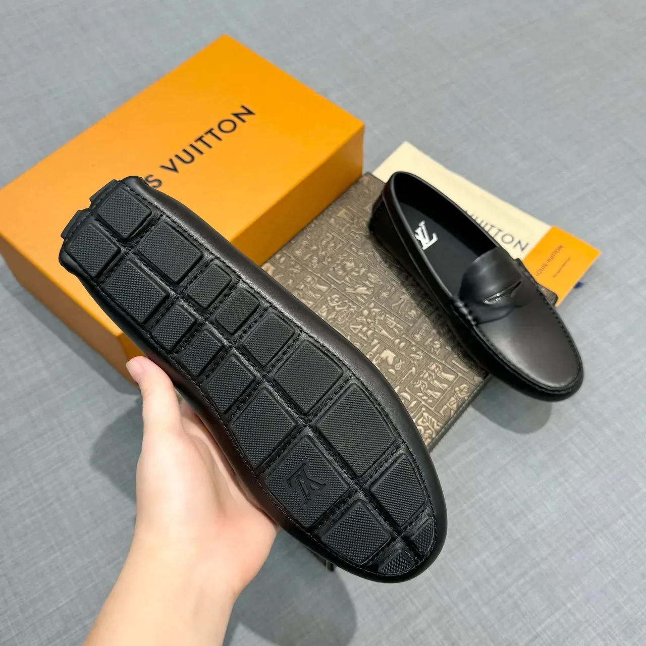 Louis Vuitton Black Leather Penny Loafer 5