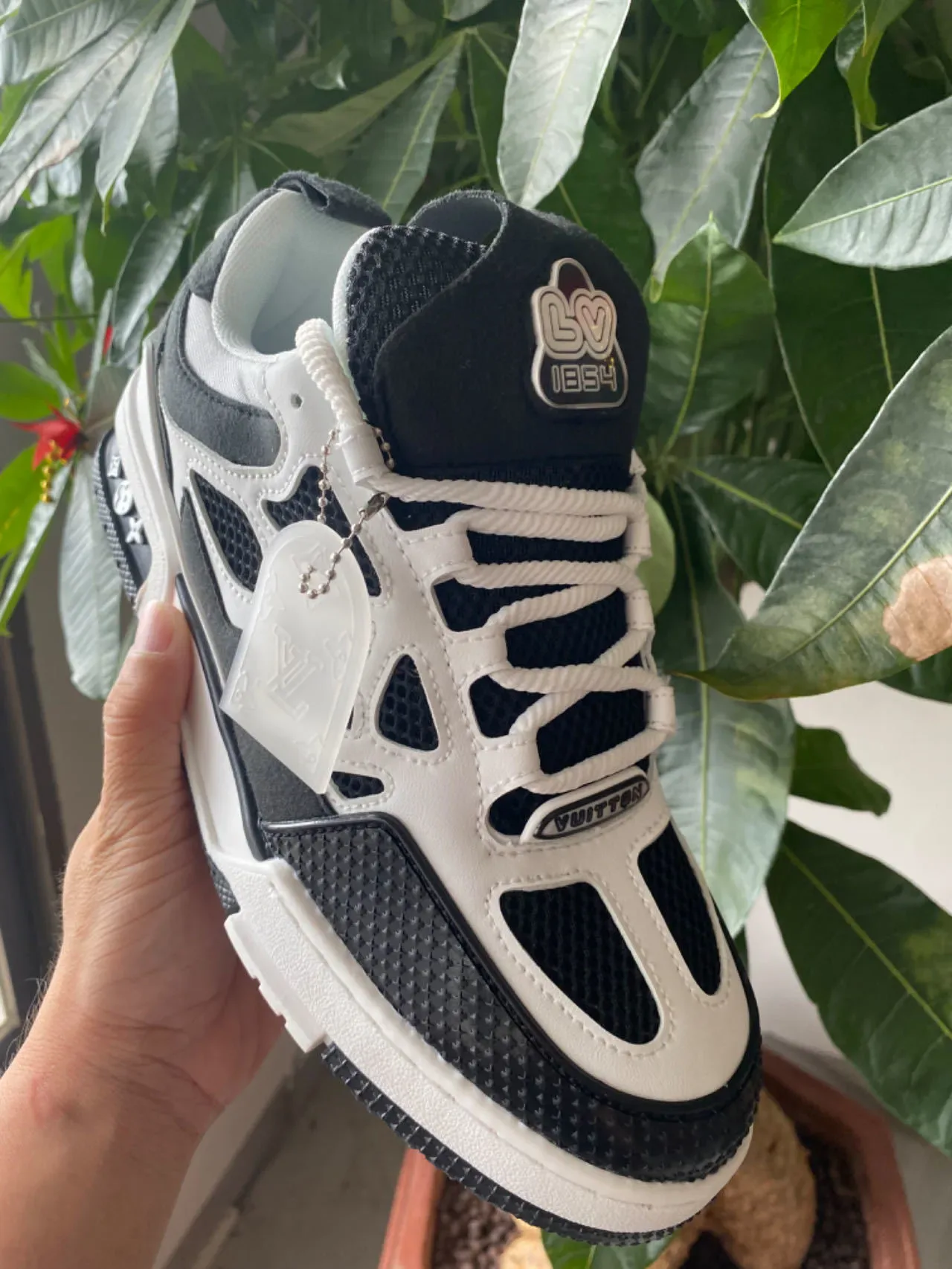 Louis Vuitton Blue Brown Cage-Overlay Construction Perforated Mesh Inserts Lifestyle Sneakers 10