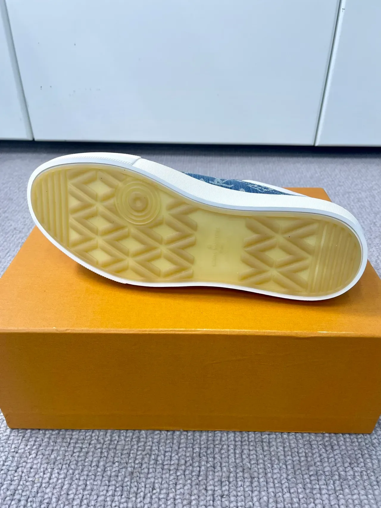 Louis Vuitton Blue White Denim Upper Monogram Print Lifestyle Sneakers 2