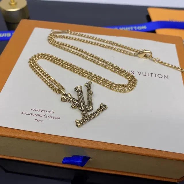 Louis Vuitton Branch-Textured Monogram Pendant Necklace 2