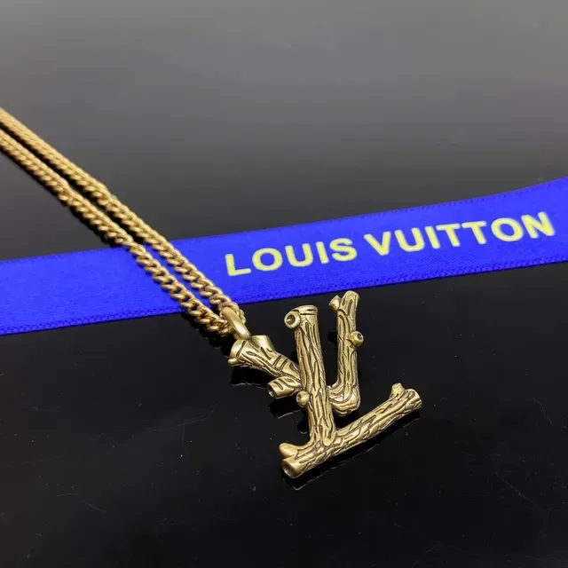 Louis Vuitton Branch-Textured Monogram Pendant Necklace 5
