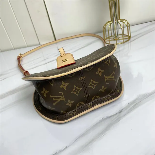 Louis Vuitton marron beige circulaire rigide silhouette Monogram Canvas sac à main 5