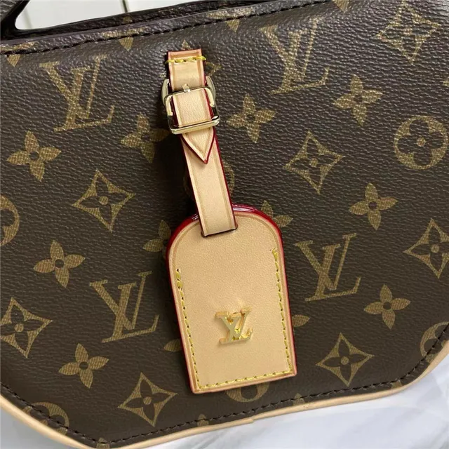 Louis Vuitton marron beige circulaire rigide silhouette Monogram Canvas sac à main 9