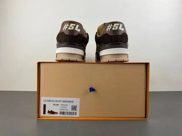 Louis Vuitton Brown Beige Low-Top Monogram Canvas Lifestyle Sneakers 17