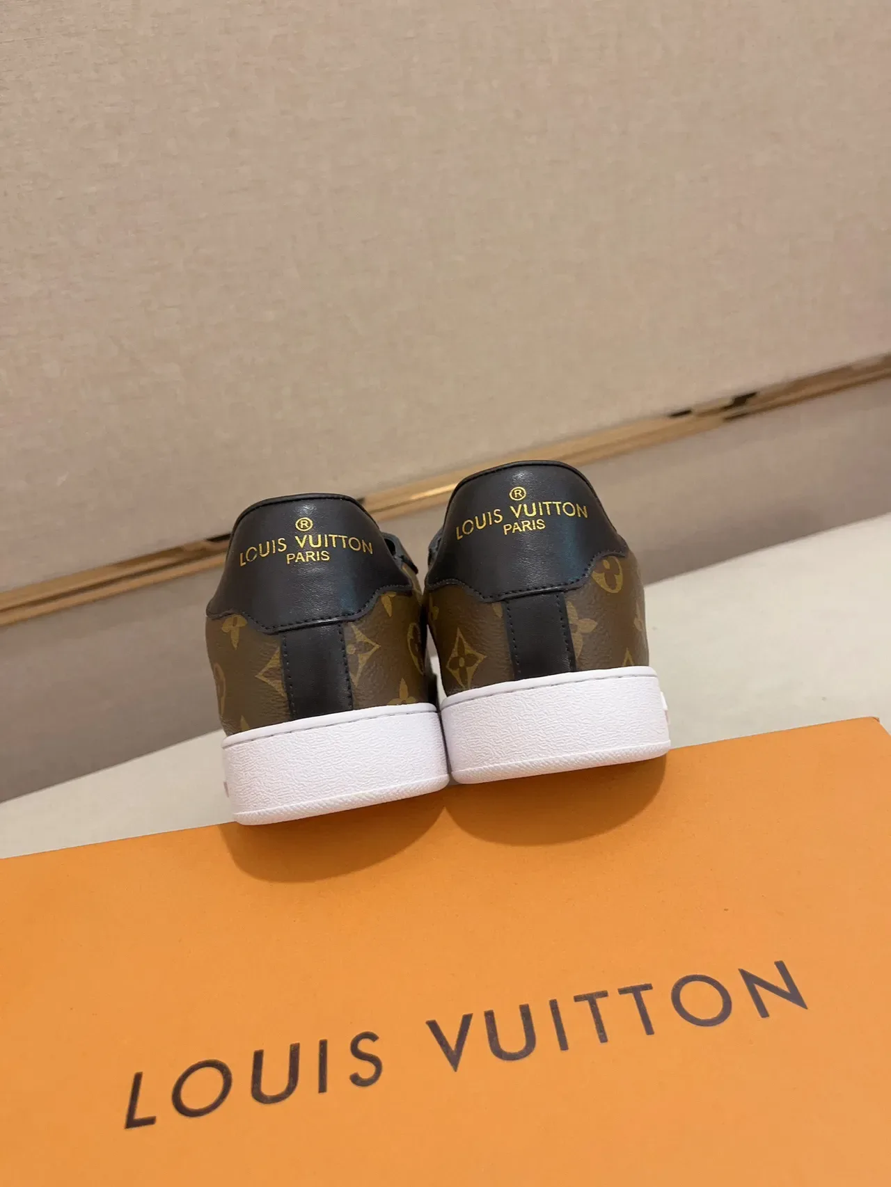 Louis Vuitton Brown Black Monogram Canvas Leather Panels Lifestyle Sneakers 2