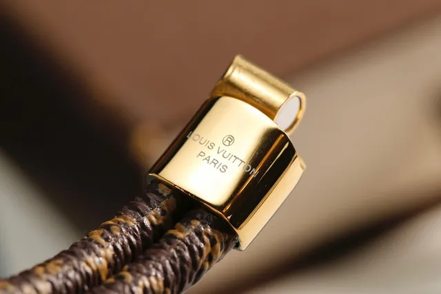 Louis Vuitton Brown Gold Double-Wrap Monogram-Coated Leather Bracelet 3