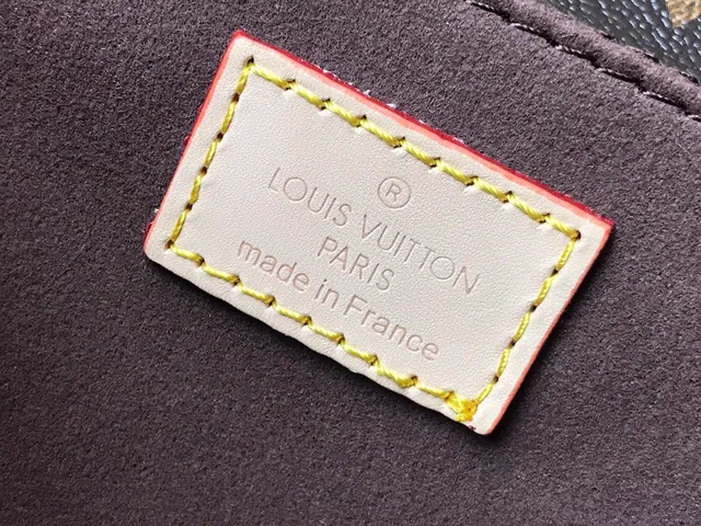 Louis Vuitton marrom dourado monograma lona fechamento de aba bolsa 7