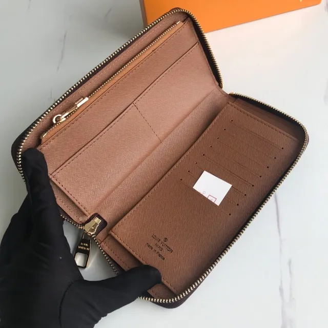 Louis Vuitton Brown Gold Monogram Canvas Vertical Zip-Top Long Wallet 5