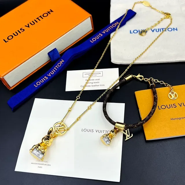 Louis Vuitton Bunny Rabbit Charm Monogram Leather Bracelet 2