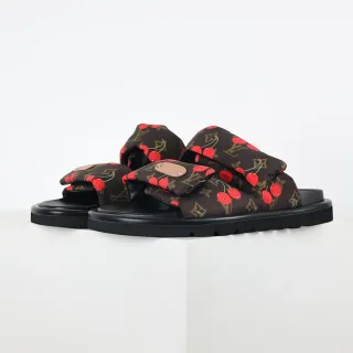 Louis Vuitton Cherry Print Padded Strap Slippers