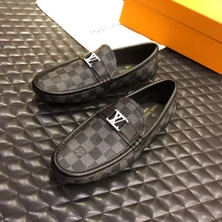 Louis Vuitton Damier Check LV fivela loafers