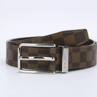 Louis Vuitton Damier Ebène Monogram Leather Belt