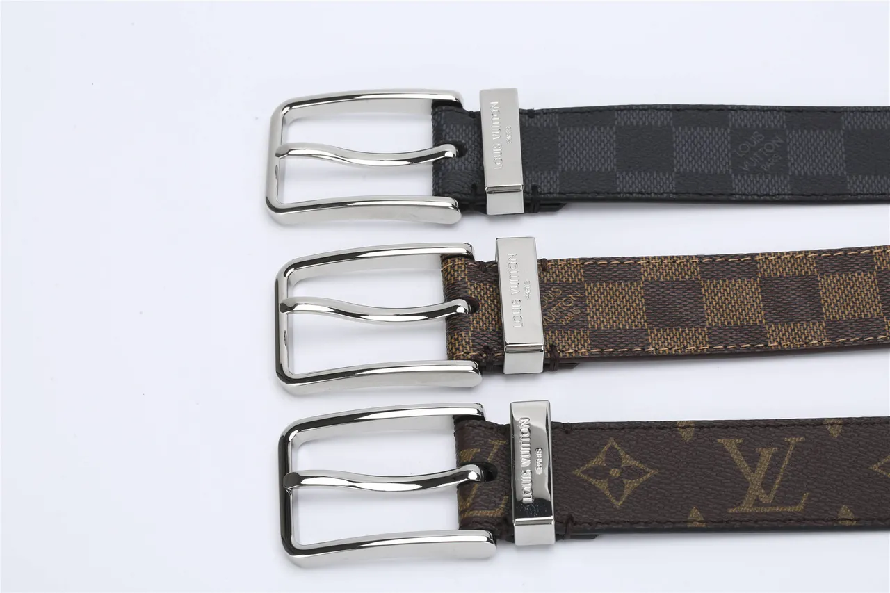 Louis Vuitton Damier Ebène Monogram Leather Belt 3