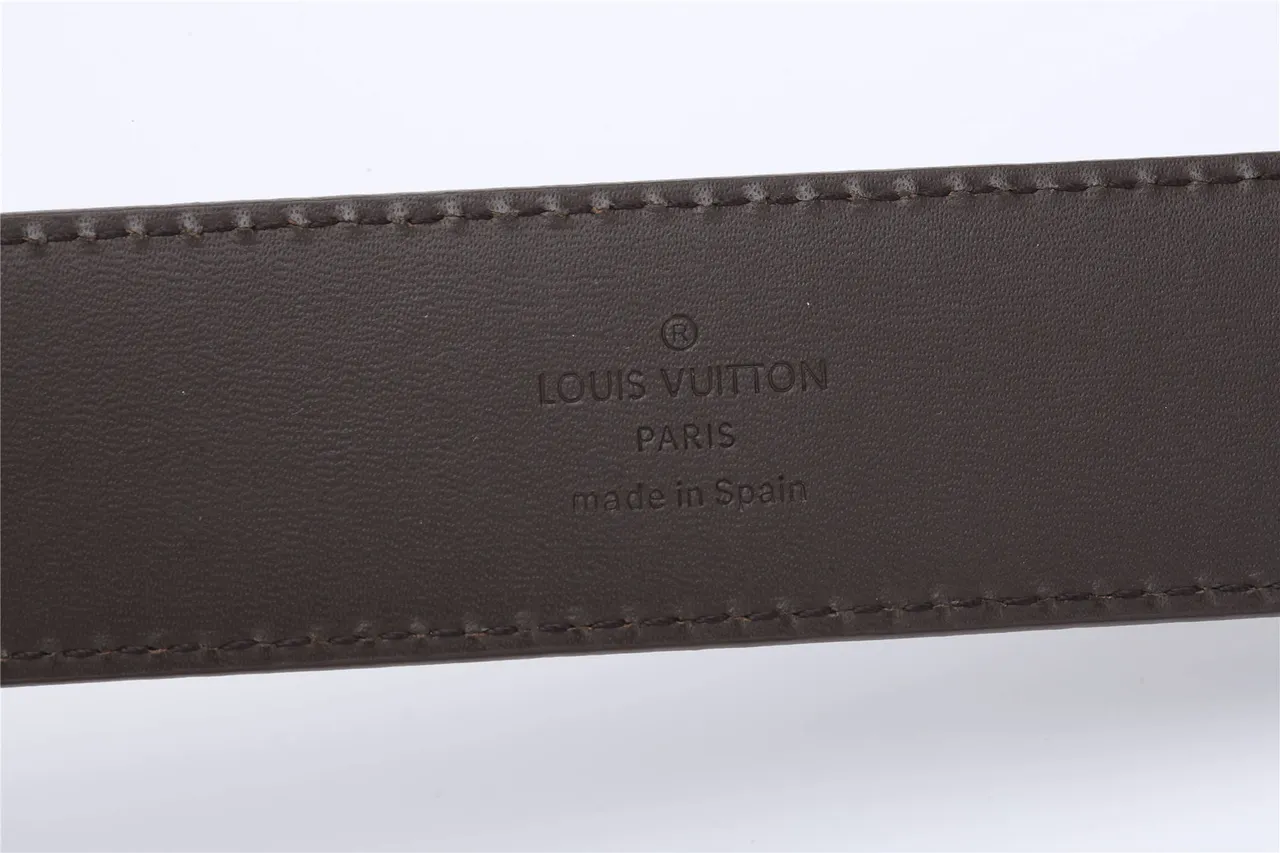 Louis Vuitton Damier Ebène Monogram Leather Belt 8
