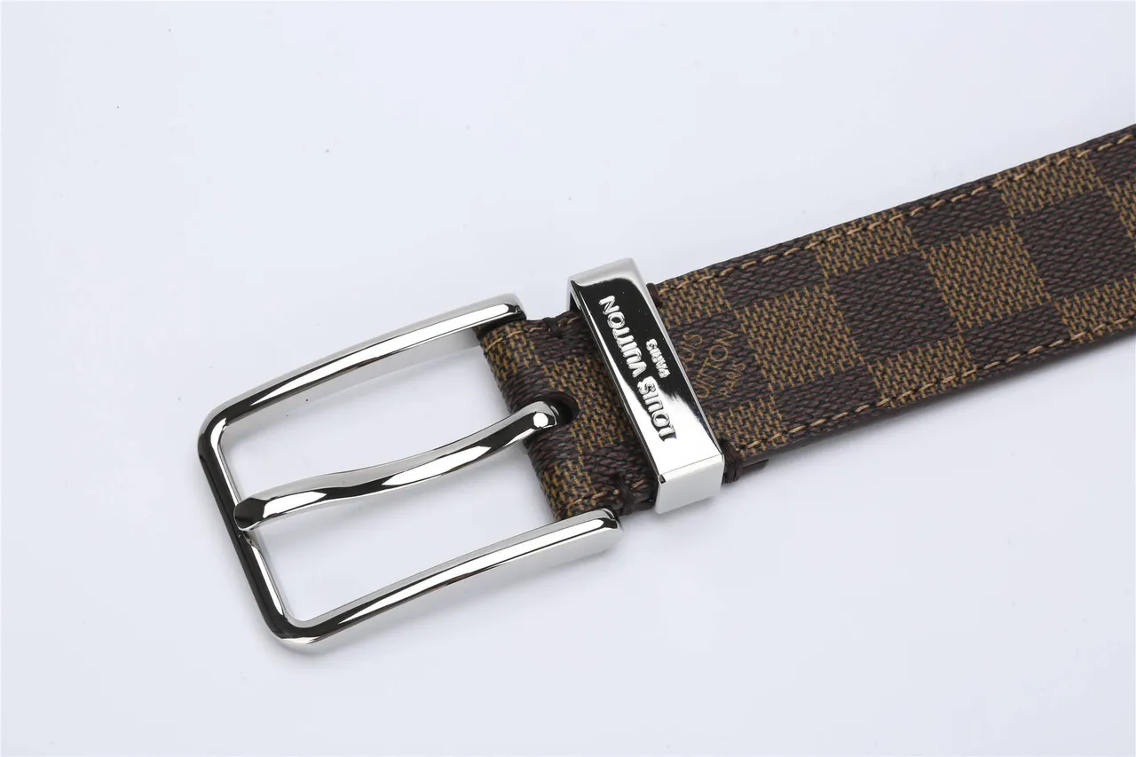 Louis Vuitton Damier Ebène Monogram Leather Belt 10