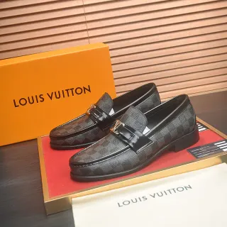 Louis Vuitton Damier Graphite Bit Loafer 男士乐福鞋