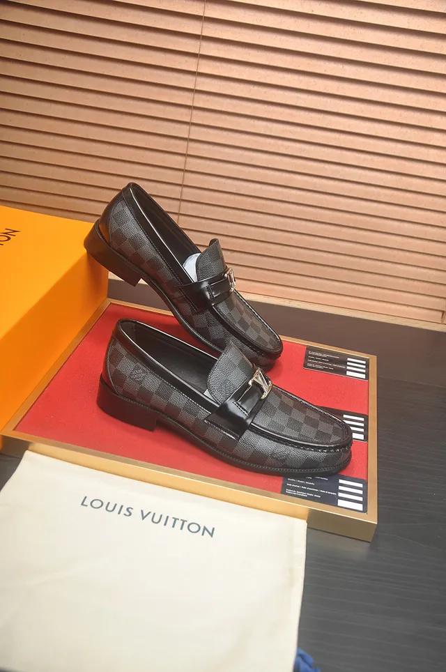 Louis Vuitton Damier Graphite Bit Loafer Men's Loafers 4
