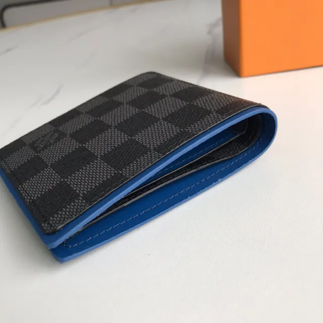 Louis Vuitton Damier Graphite Black Multicolor Canvas Bord de Cuir Contraste Court 7