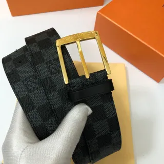 Louis Vuitton Damier Graphite Leather Belt