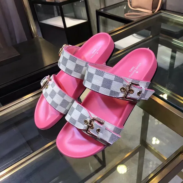 Sandálias casuais Louis Vuitton Denim Monogram fivela slide 4