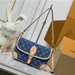 Louis Vuitton Denim Monogram Flap Crossbody Bag