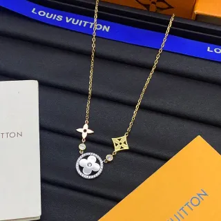 Louis Vuitton Collection Fleur Collier Cristal Pavé Doré