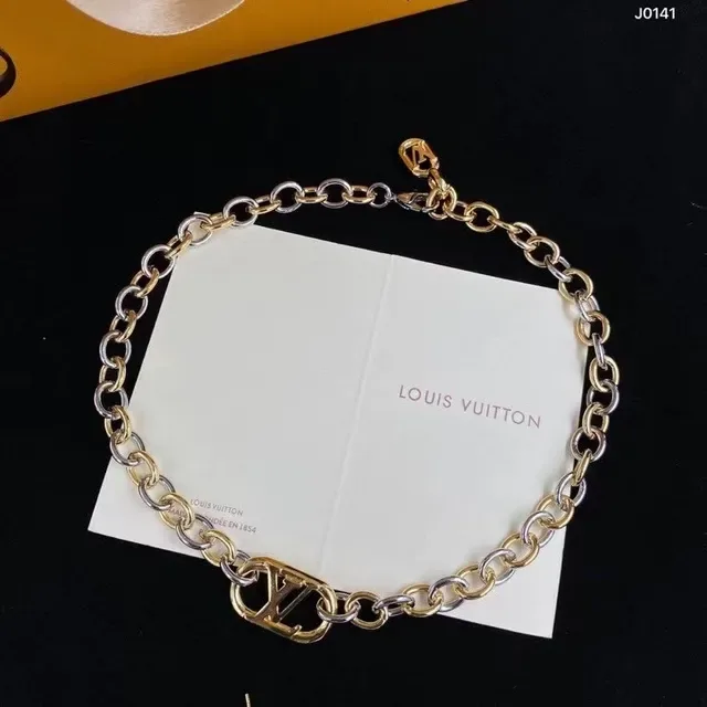 Louis Vuitton Gold Silver Metal Openwork LV Monogram Earrings 3