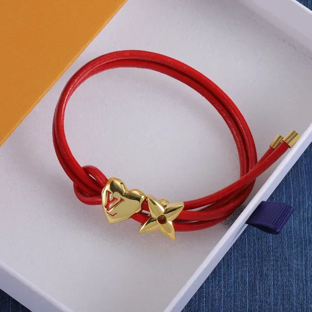 Louis Vuitton Heart and Star Charm Cord Bracelets 3