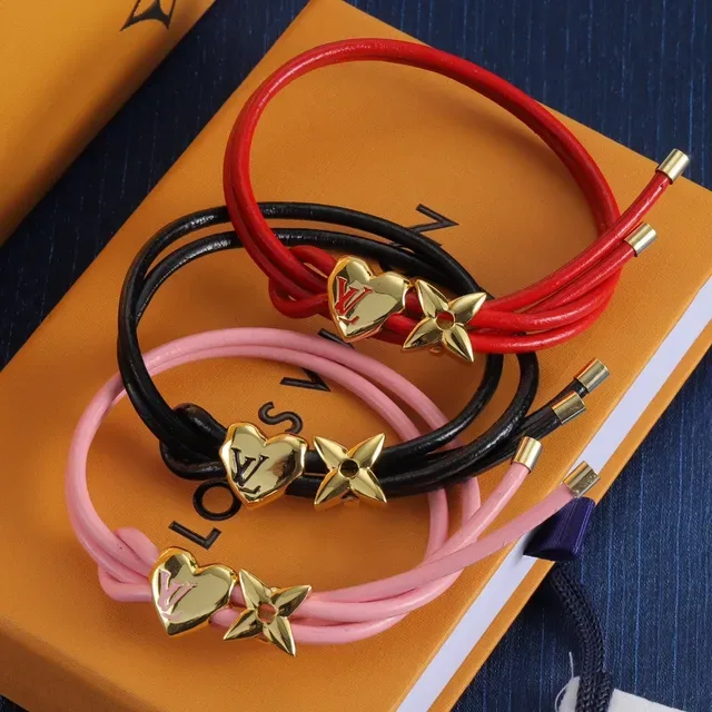 Louis Vuitton Heart and Star Charm Cord Bracelets 7