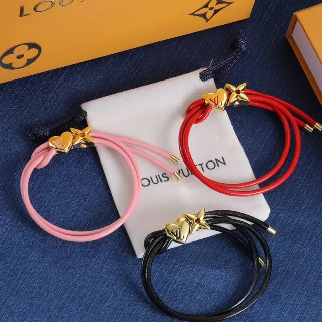Louis Vuitton Heart and Star Charm Cord Bracelets 8