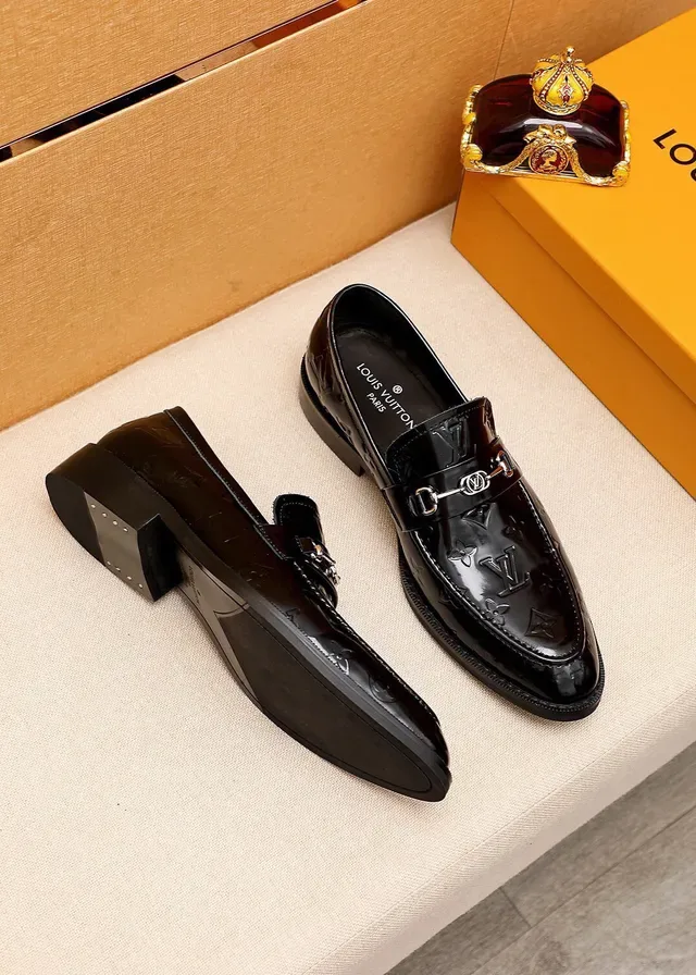 Louis Vuitton Horsebit Loafer Black Patent Leather Loafers 3