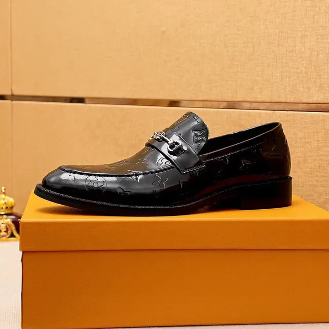 Louis Vuitton Horsebit Loafer Black Patent Leather Loafers 4