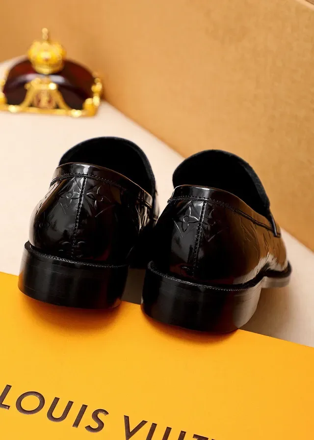 Louis Vuitton Horsebit Loafer Black Patent Leather Loafers 6