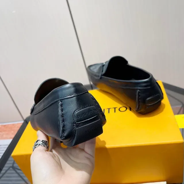 Louis Vuitton لوفر أسود Damier Graphite جلد كانفاس لوفر 8