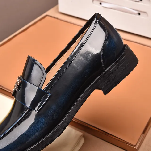Louis Vuitton Loafer Navy Black Glossy Patent Leather Transparent PVC Strap Loafer 3