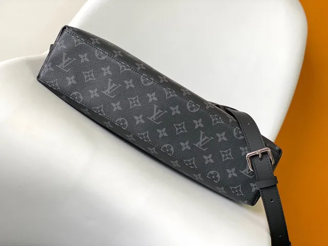 Louis Vuitton Lockit ধূসর গঠিত মোনোগ্রাম ক্যানভাস টোট ব্যাগ 4