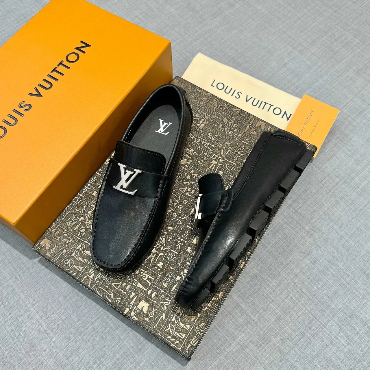 Louis Vuitton LV Buckle Loafer Black Leather Loafers 2