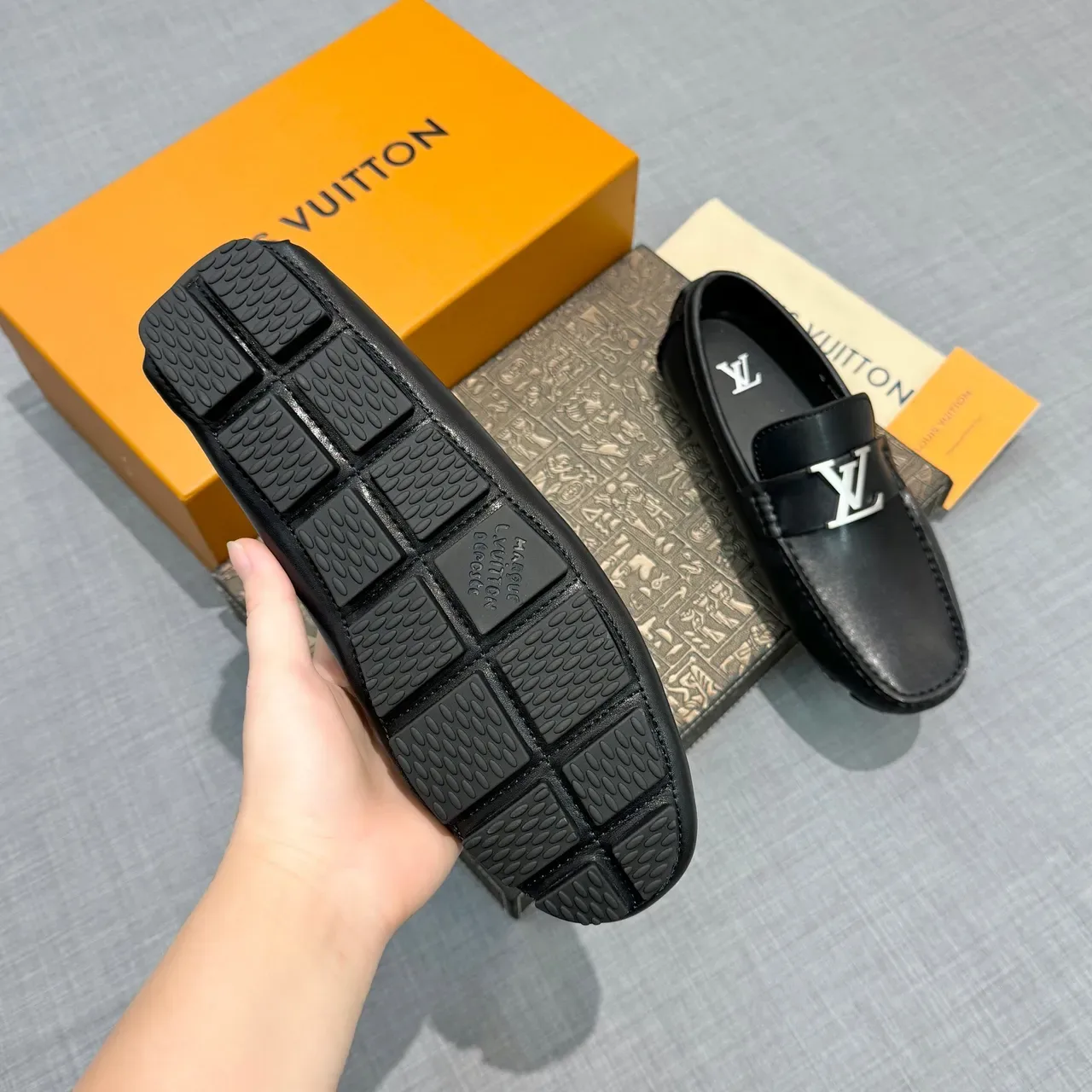 Louis Vuitton LV Buckle Loafer Black Leather Loafers 5