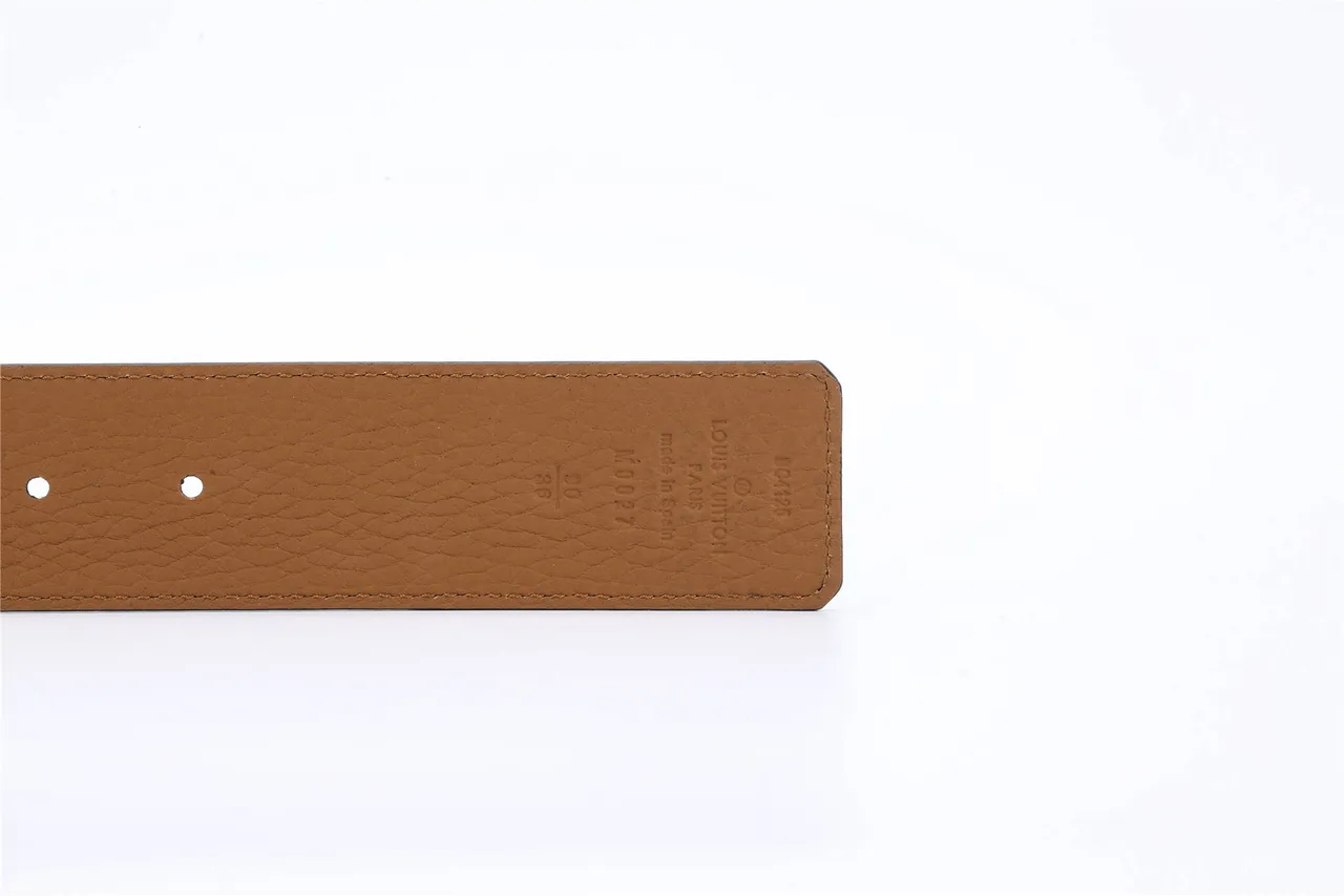 Louis Vuitton LV Initiales Blue Pebbled Leather Belt 7