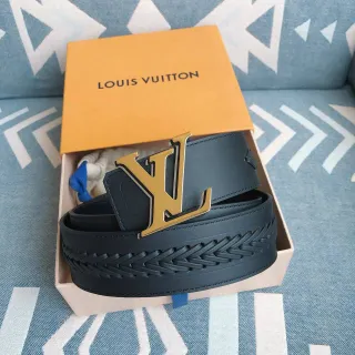 Louis Vuitton LV Initiales Braided Leather Belt