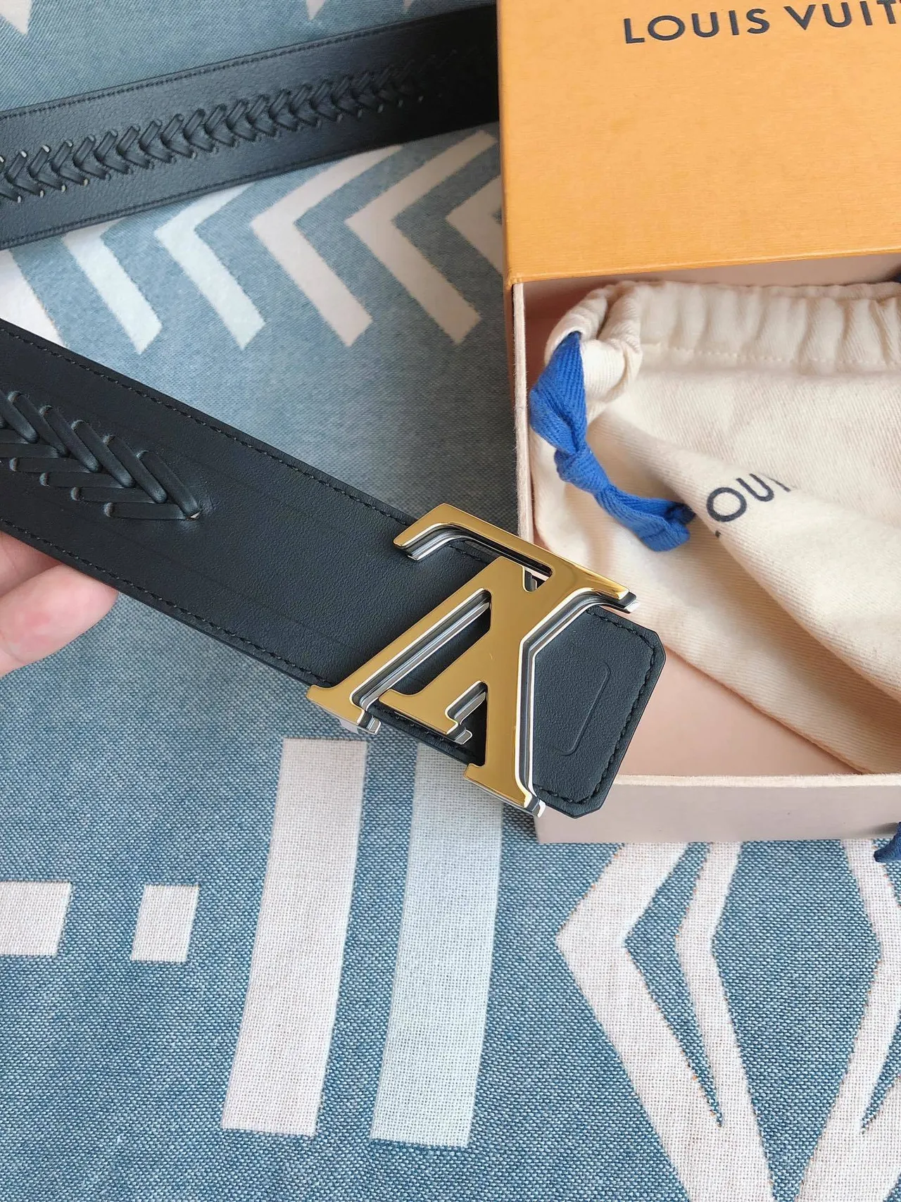Louis Vuitton LV Initiales Braided Leather Belt 8